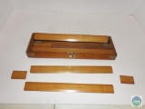 Stanley Wooden box with ruler - vintage London