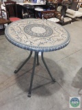 Tall table with round top - approximately 30 inches in diameter