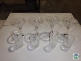 Beautiful lot of clear glass serving items