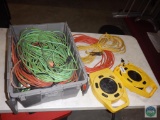 HUGE LOT of extension cords and reels