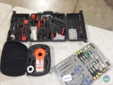 Mixed lot of tools - sets and laser level