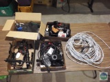 Large lot of camera accessories - cabling