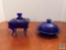 Cobalt blue candy dishes