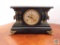 Wooden mantle clock with key