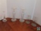 Lot of 5 candle holders