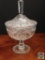 Crystal candy dish with lid