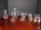 Mixed lot of crystal glassware and clear art glass