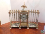 Decorative mantle clock - windup mechanism - no name noted