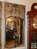 Wooden decorative wall mirror