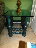 Glass top end table