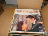 Box of LP record albums