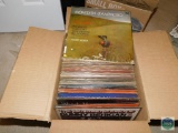 Box of LP record albums