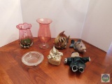 Large lot of decorative glass and art pieces