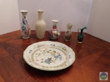 Five vases - decorative plate