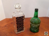 Bourbon decanter and Port bottle