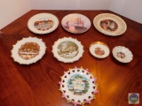 Lot of eight various collector plates