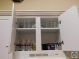 Contents of kitchen cabinets - Budweiser glasses