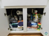 Contents of lower kitchen cabinet