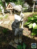 Concrete statue - nude female