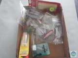 Assorted fishing lures, some new in box