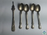 Group of (4) Towle Sterling silver spoons