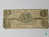 1861 Confederate States $5 note