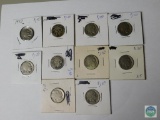 Mixed lot of Jefferson nickels