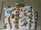 Assorted lot vintage craft costume jewelry