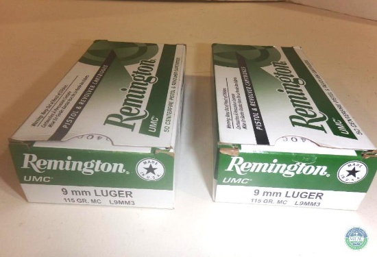 100 Rounds Remington 9 mm Luger