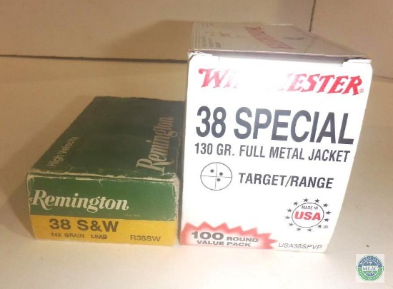 150 Rounds Winchester & Remington 38 Special
