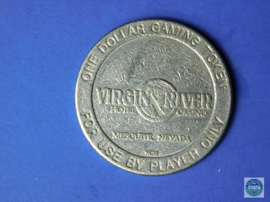 Original Virgin River $1.00 gaming token - Mesquite, NV