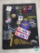 Navy & Army Pins & Patches in a Collector Display Box