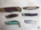 Lot of 6 Pocket Knives Includes Schrade, Sabre, Wild Boar +