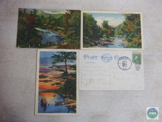 Approx. 20 Postcards mostly Mid Century America