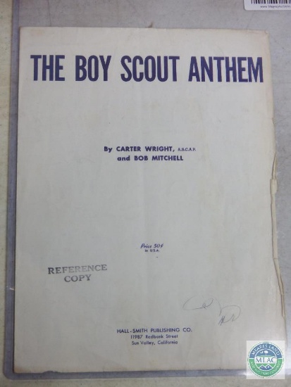 The Boy Scout Anthem Sheet Music 1954 Copyright