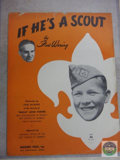If He's A Scout Boy Scout Sheet Music 1941 Copyright
