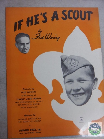 If He's A Scout Boy Scout Sheet Music 1941 Copyright