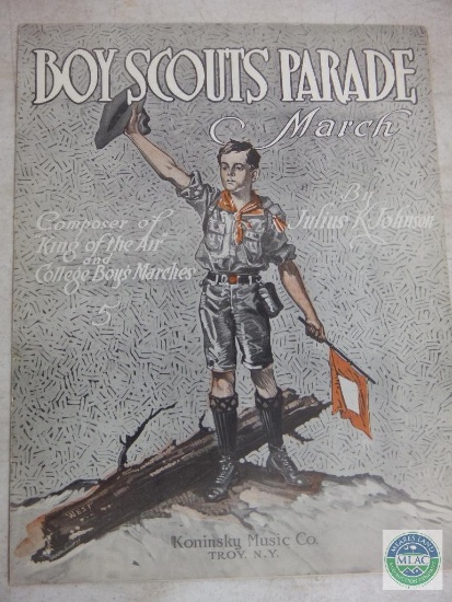 Boy Scouts Parade March Sheet Music by Koninsky Music Co *RARE*