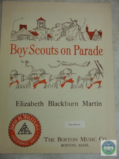 Boy Scouts on Parade Music Sheet 1930 Copyright