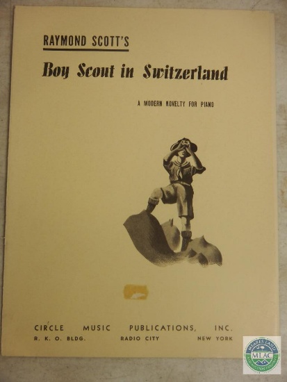 Scouts on Parade Piano Solo Music Sheet 1947 Copyright