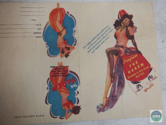 Lou Walters New York Theater "The One Thousand and Second Night" Program