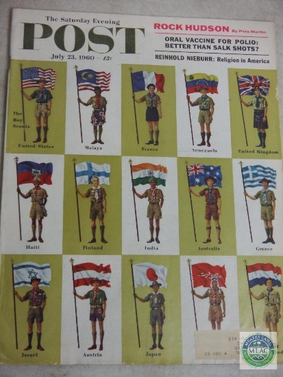 The Saturday Evening Post Magazine July 23, 1960 Featuring Boy Scouts of the World