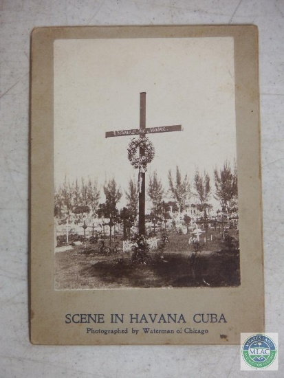 Spanish American War Havana Cuba Photo Victims of Maine *Rare*