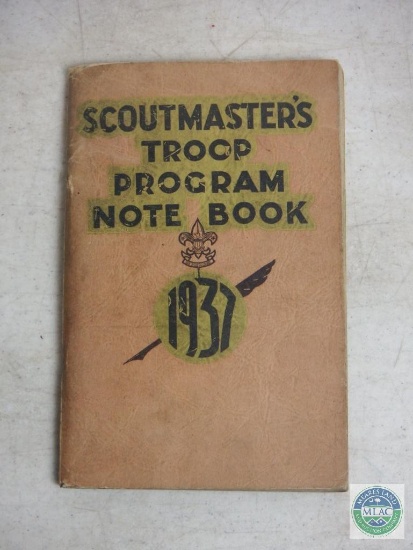 Boy Scouts Scoutmasters Troop Program Note Book 1937