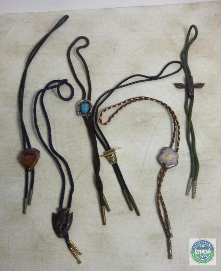 Lot of 6 Bolo Ties