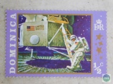 17 Space Stamps from USA, Paraguay, Yemen, & Dominica