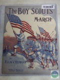 *RARE* The Boy Scouts March Sheet Music 1911 Copyright