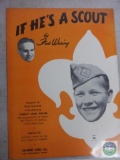 If He's A Scout Boy Scout Sheet Music 1941 Copyright