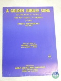Boy Scouts A Golden Jubilee Song Sheet Music 1960 Fiftieth Anniversary