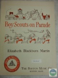 Boy Scouts on Parade Music Sheet 1930 Copyright